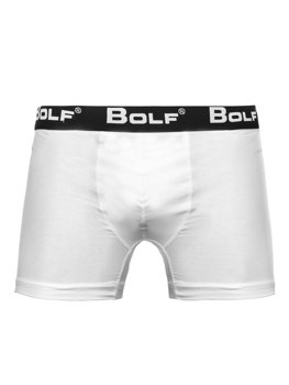 Biele pánske boxerky BOLF 0953
