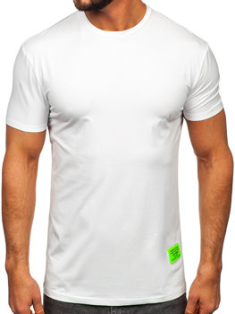 Biele pánske tričko s potlačou Bolf MT3046