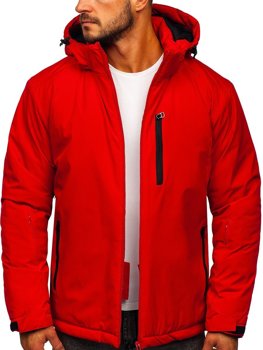 Červená pánska športová zimná bunda Bolf HH011