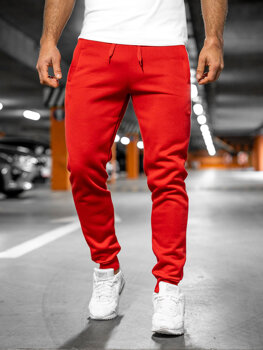 Červené pánske jogger nohavice Bolf XW01