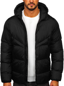 Čierna pánska zimná bunda Bolf CS1006