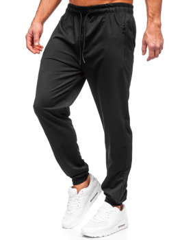 Čierne pánske teplákové jogger nohavice Bolf JX6105