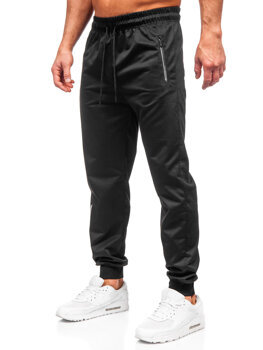 Čierne pánske teplákové jogger nohavice Bolf JX6338
