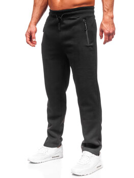 Čierne pánske teplákové nohavice nadmernej veľkosti Bolf JX9826
