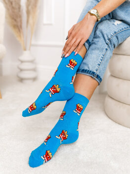 Modré dámske ponožky Bolf WQ7625-1