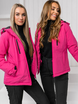 Ružová dámska športová zimná bunda Bolf HH012B