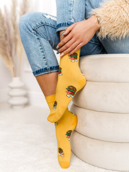 Žlté dámske ponožky Bolf WQ7625-5
