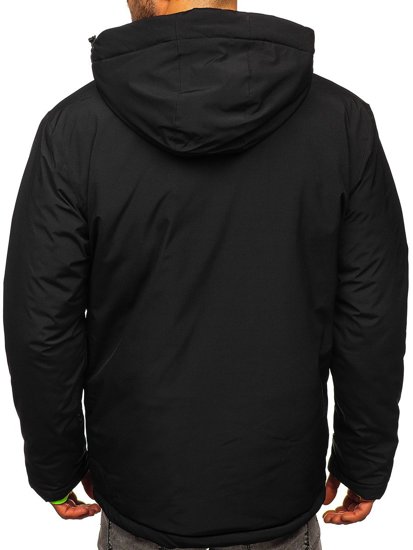 Čierna pánska športová zimná bunda Bolf HH011