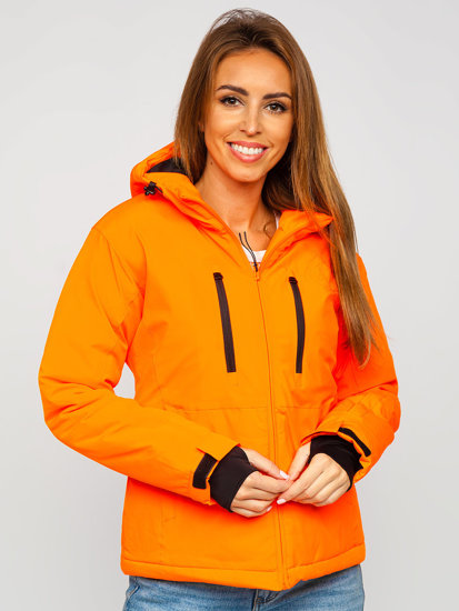 Oranžová dámska športová zimná bunda Bolf HH012A