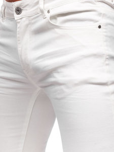 Biele pánske riflové šortky Bolf 20804-1