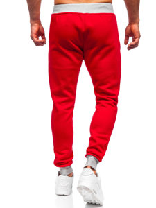 Červené pánske jogger nohavice Bolf K10001