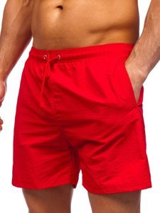 Červené pánske kúpacie šortky Bolf YW07003