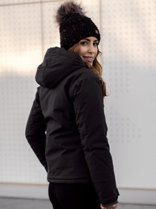 Čierna dámska športová zimná bunda Bolf HH012