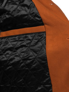 Pánsky kabát vo farbe ťavej srsti Bolf 8857
