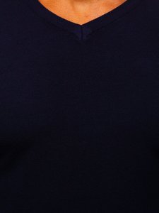Tmavomodrý pánsky sveter s Včkom Bolf YY03