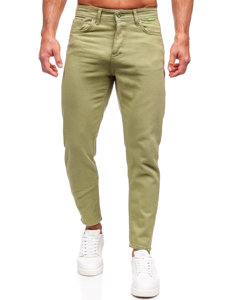 Zelené pánske látkové nohavice Bolf GT